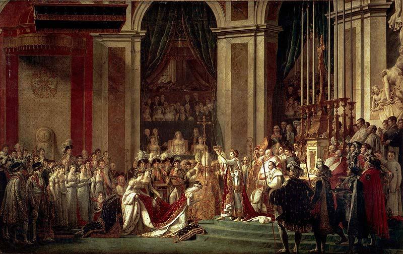 Jacques-Louis David The Coronation of Napoleon Spain oil painting art